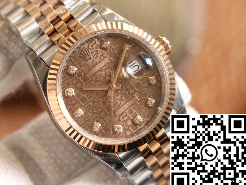 Color Diamond Datejust Factory Chocolate Rolex Dial M126231-0025 EW 0326
